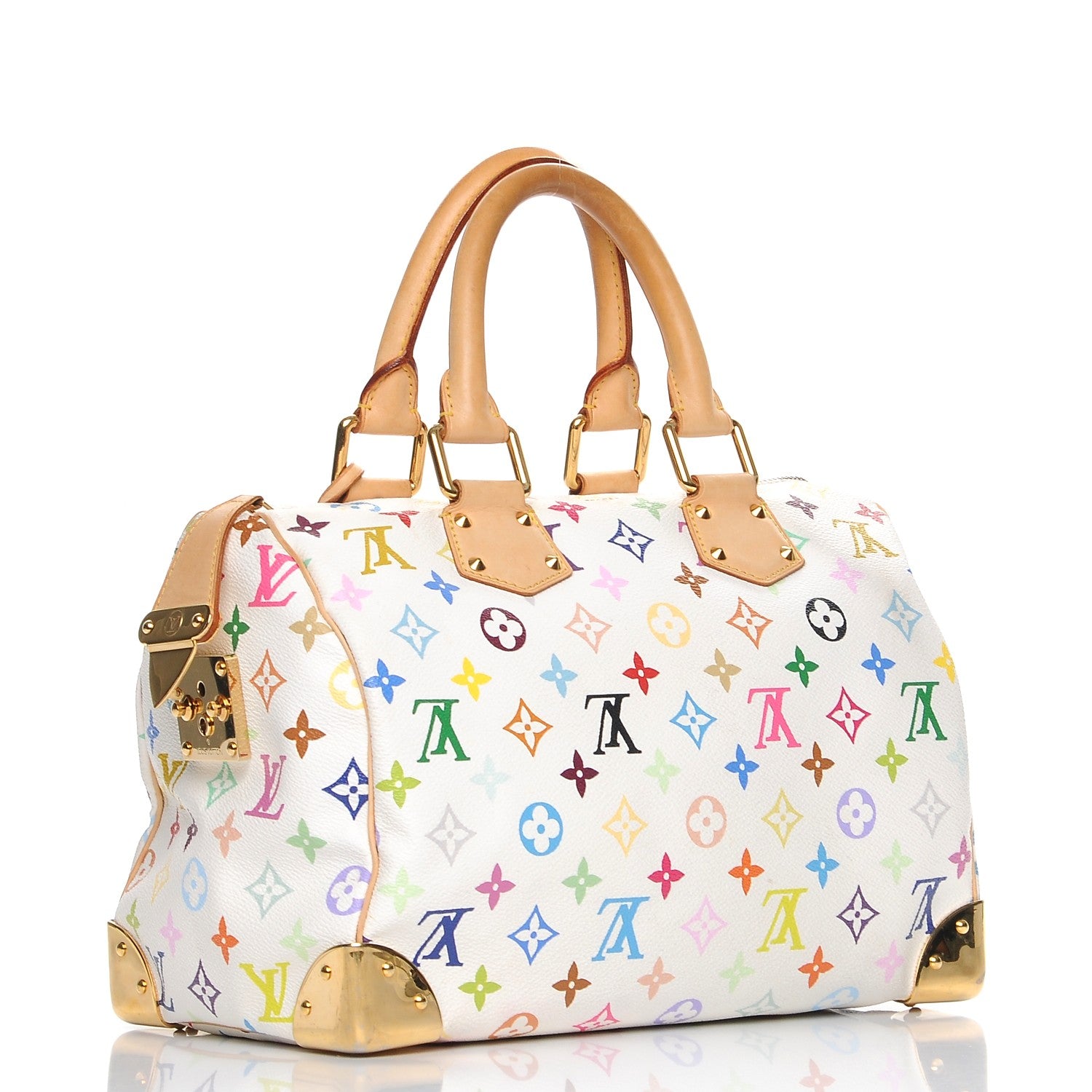 Louis Vuitton Monogram Multicolor Speedy 30 White 3 of 14