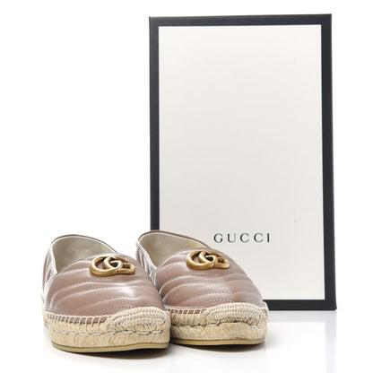 Gucci Nappa Matelasse GG Marmont Espadrilles 38.5 Porcelain Rose 11 of 11