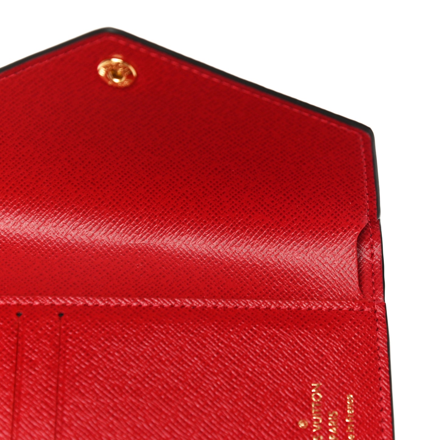 Damier Ebene Victorine Wallet Red