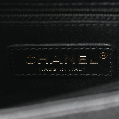 Chanel Caviar Lizard Embossed Quilted Mini Coco Handle Flap Black 6 of 9