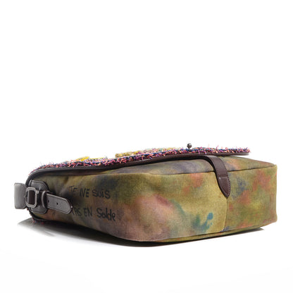 Chanel Washed Toile Graffiti On The Pavements Messenger Khaki Multicolor 4 of 8