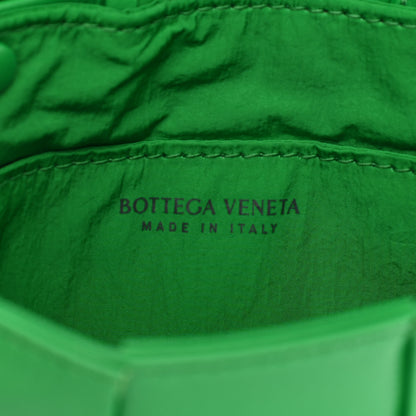 Bottega Veneta Crinkled Lambskin Maxi Intrecciato Extra Mini Cassette Crossbody Bag Parakeet 6 of 8