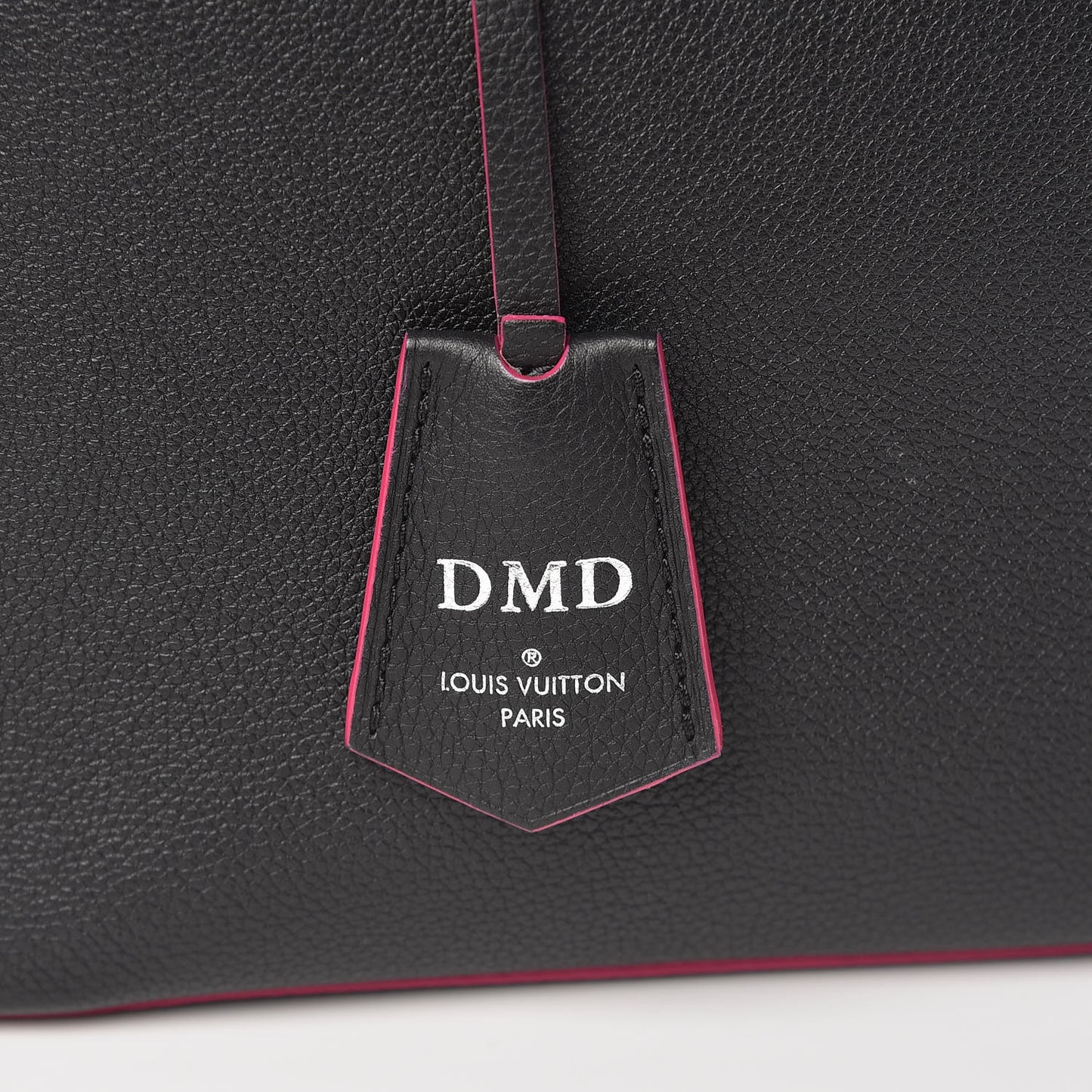 Calfskin Lockme Bucket Black