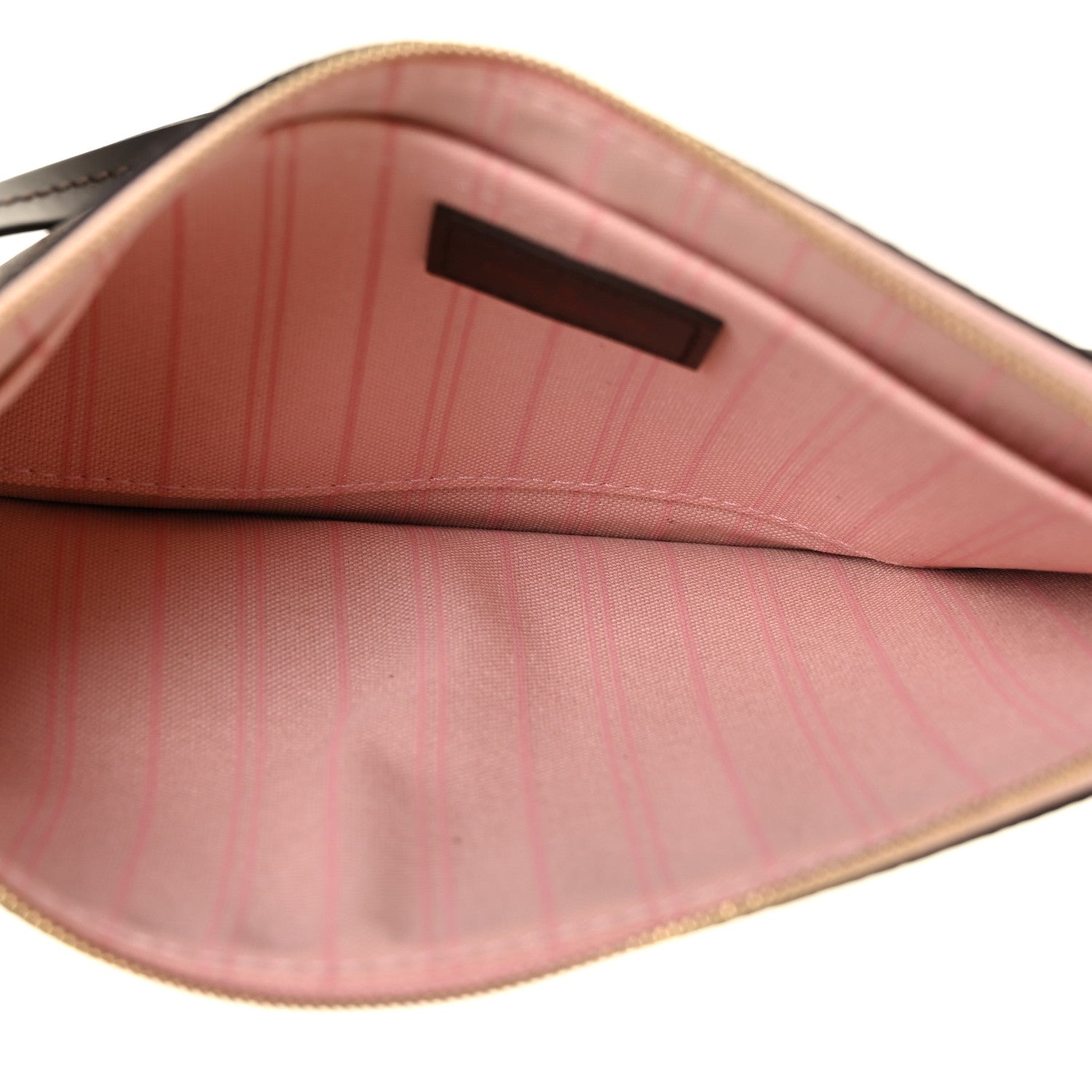 Louis Vuitton Damier Ebene Neverfull MM GM Pochette Rose Ballerine 5 of 8