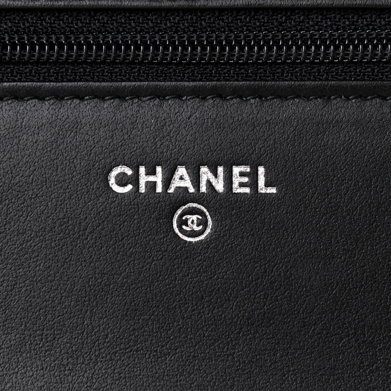Chanel Aged Calfskin Quilted Gabrielle Wallet On Chain WOC Navy Black 6 of 12