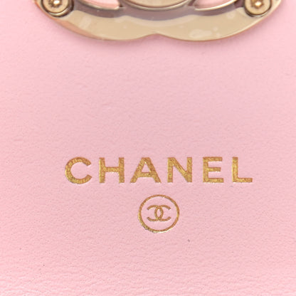 Chanel Lambskin Quilted Pick Me Up Clutch With Chain Pink 8 of 11