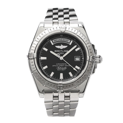 Breitling Stainless Steel 43mm Headwind Day Date Automatic Watch Black A45355 1 of 6