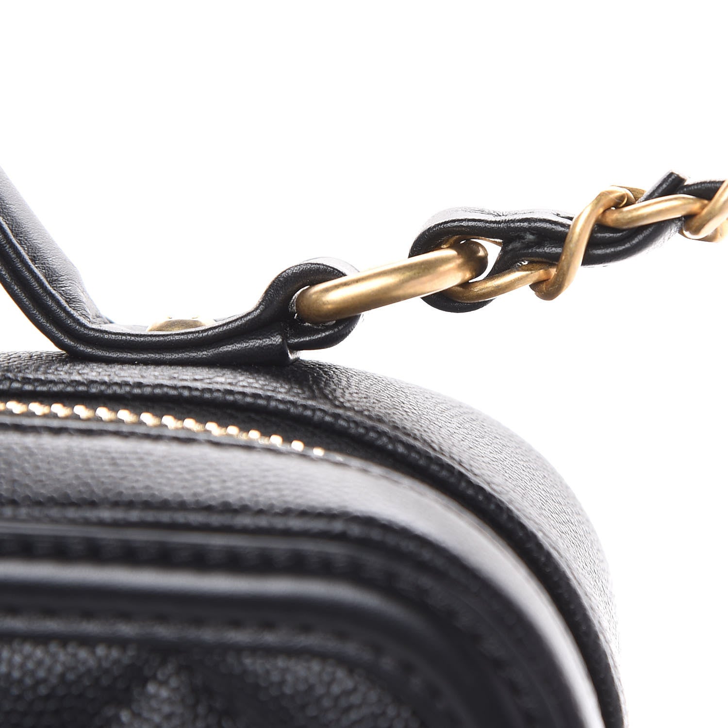 Chanel Caviar Quilted Medium CC Filigree Vanity Case Black 8 of 12