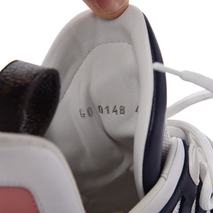 Louis Vuitton Calfskin Technical Nylon LV Archlight Sneaker 40.5 White Blue Pink 9 of 9