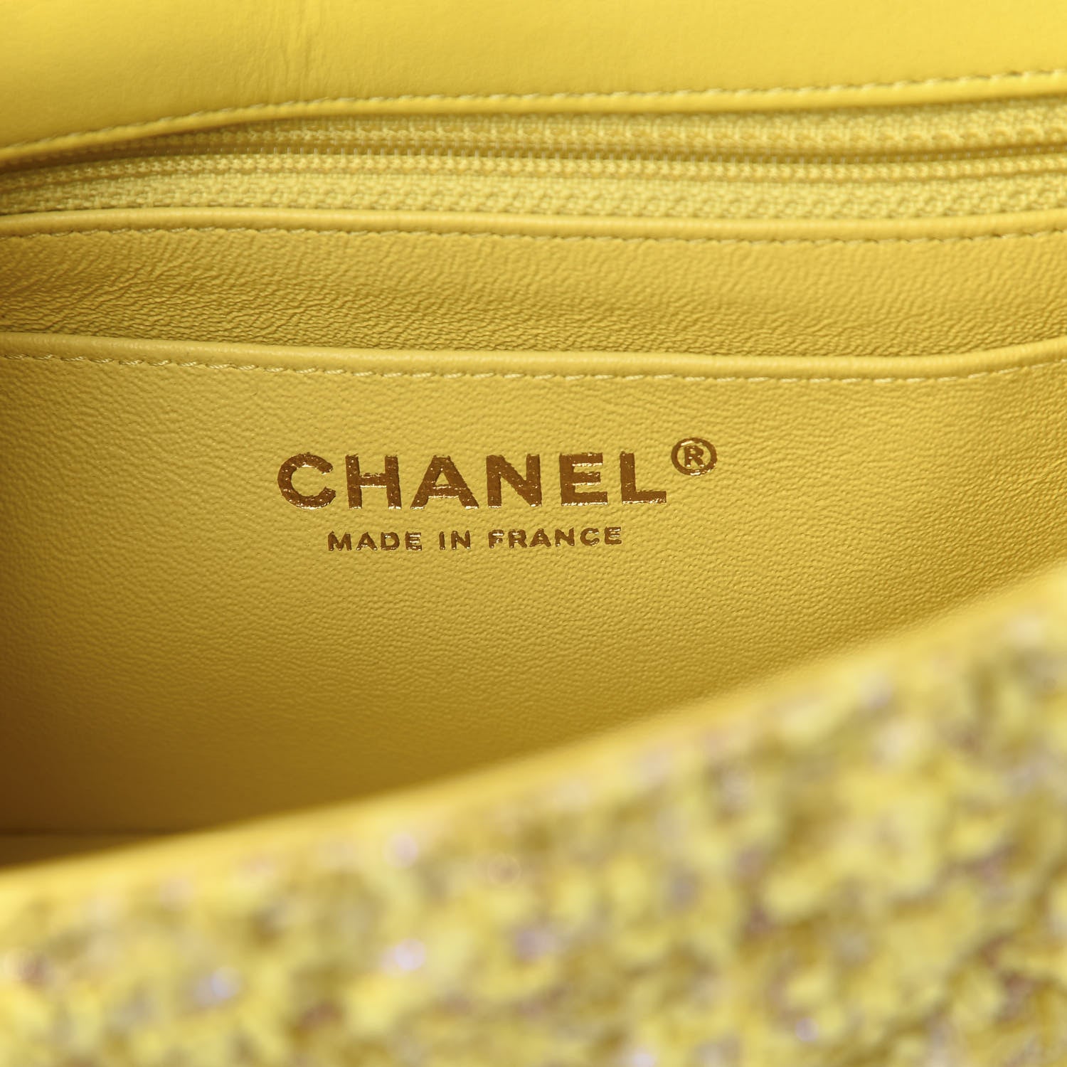 Chanel Tweed Quilted 2.55 Reissue Mini Flap Yellow 6 of 10