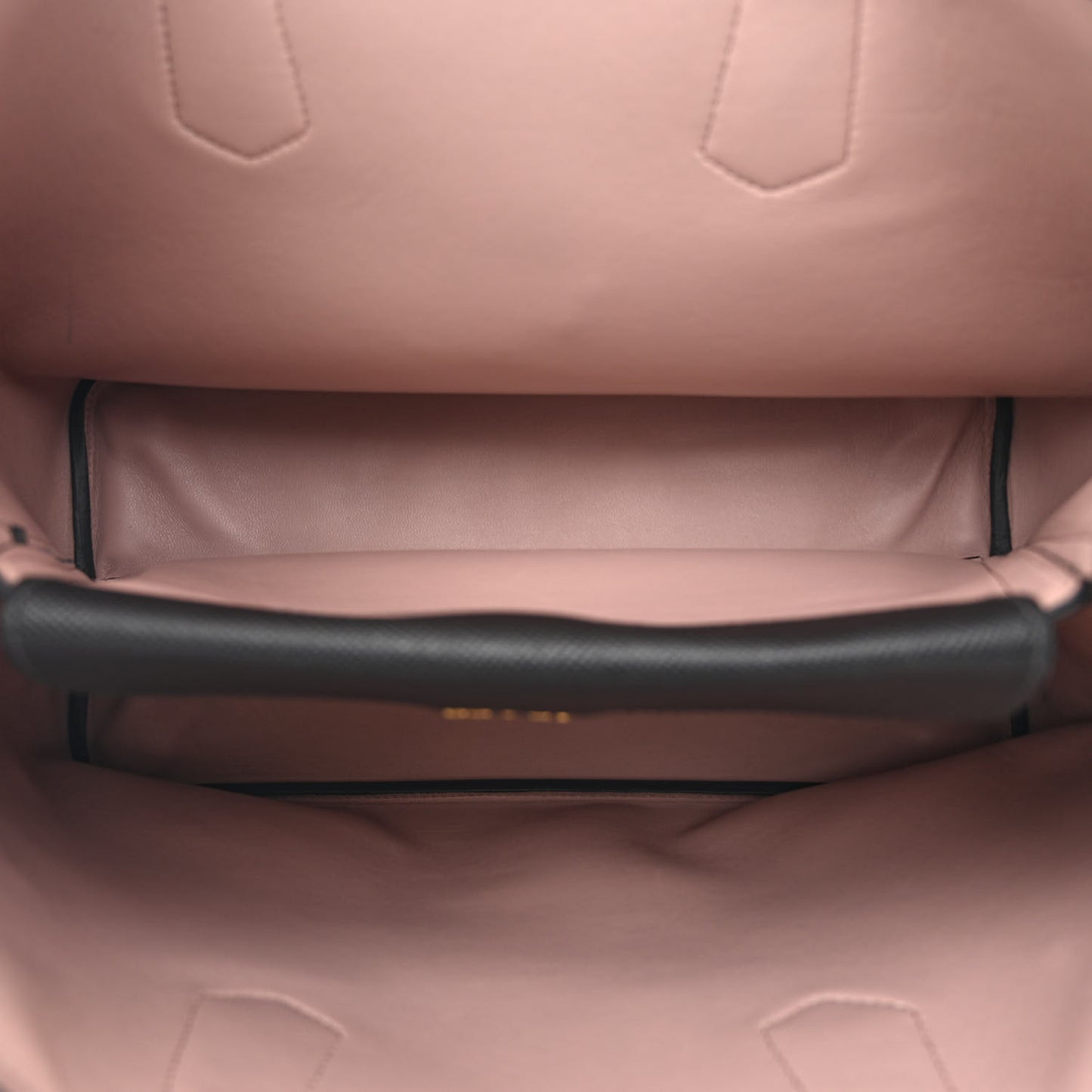 Saffiano Cuir Medium Double Bag Black Mughetto