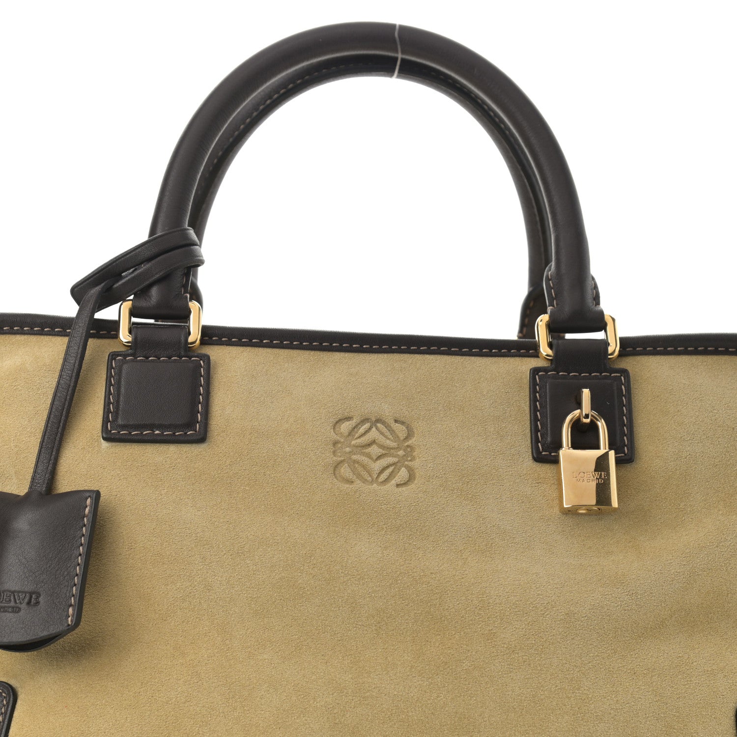 Loewe Suede Calfskin Amazona 36 Gold Brown 7 of 9