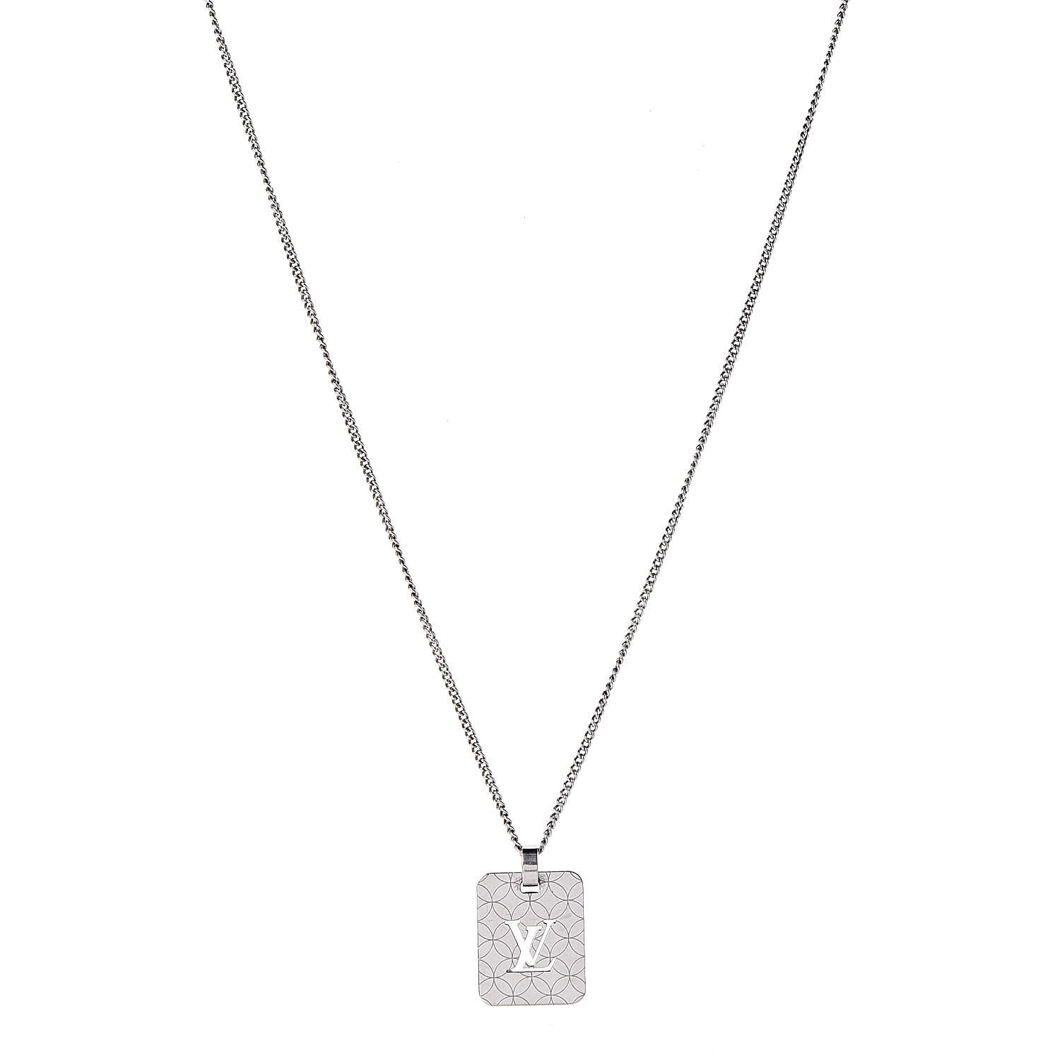 Louis Vuitton Champs Elysees Necklace Silver 1 of 6