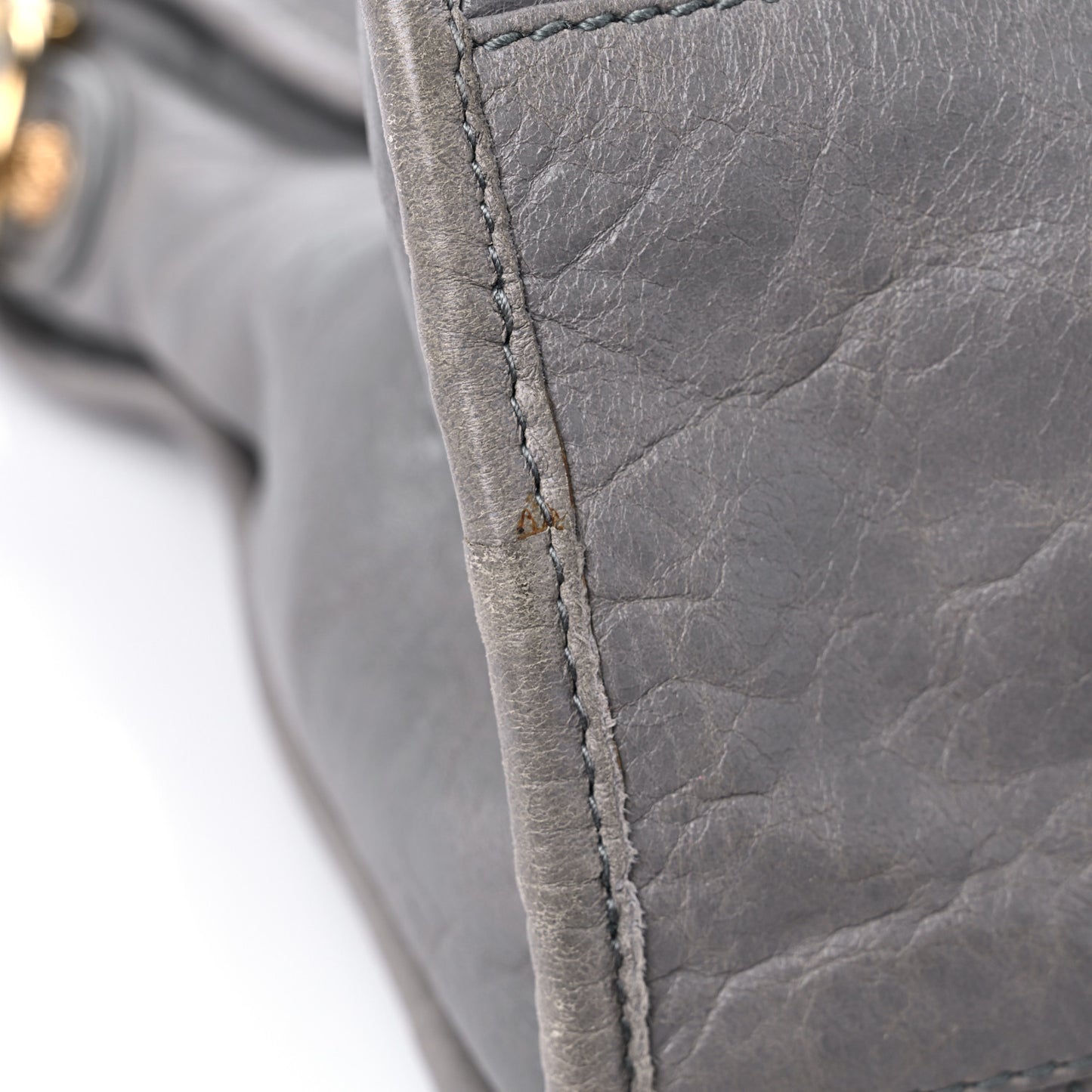 Agneau Giant 12 Gold Hardware City Gris Pyrite