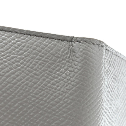 Celine Grained Calfskin Medium Multifunction Strap Wallet Pebble Mineral 8 of 8