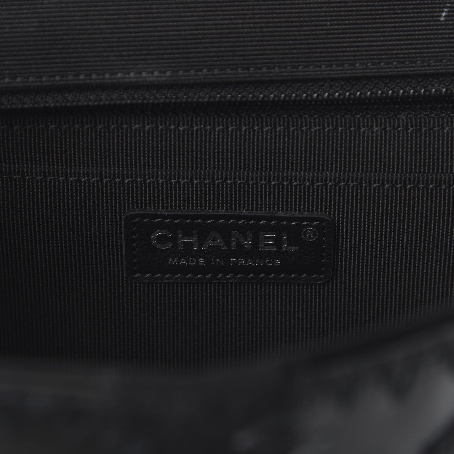 Tweed Patchwork Jumbo Single Flap Black
