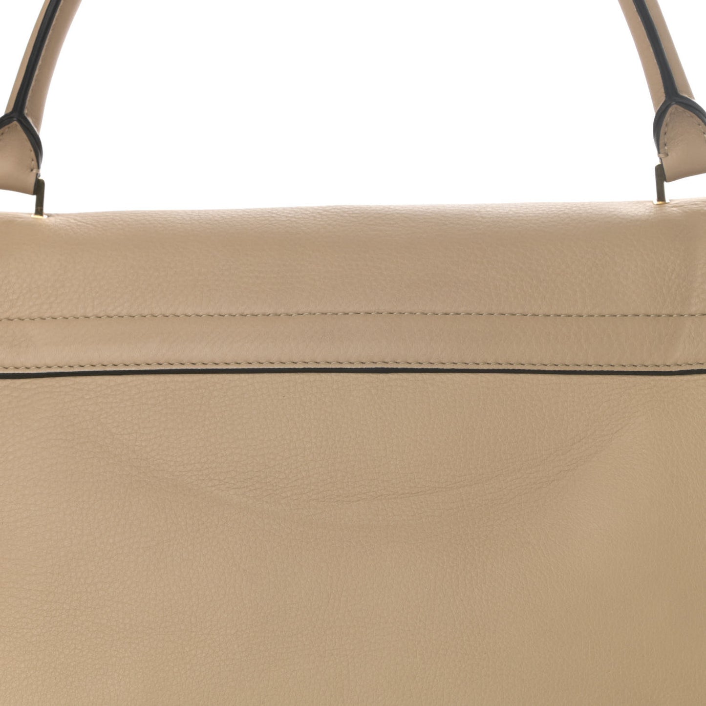 Drummed Calfskin Suede Large Trapeze Sahara
