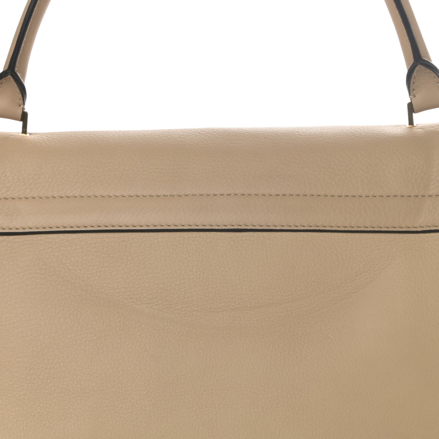 Celine Drummed Calfskin Suede Large Trapeze Sahara 8 of 26