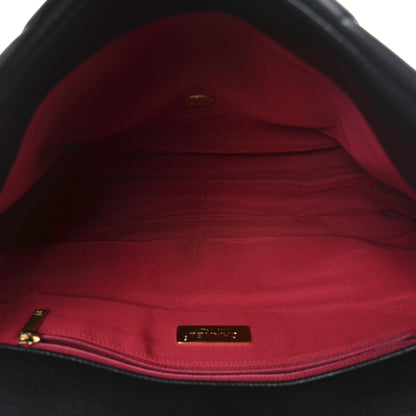 Chanel Goatskin Quilted Maxi Chanel 19 Flap Black 5 of 10