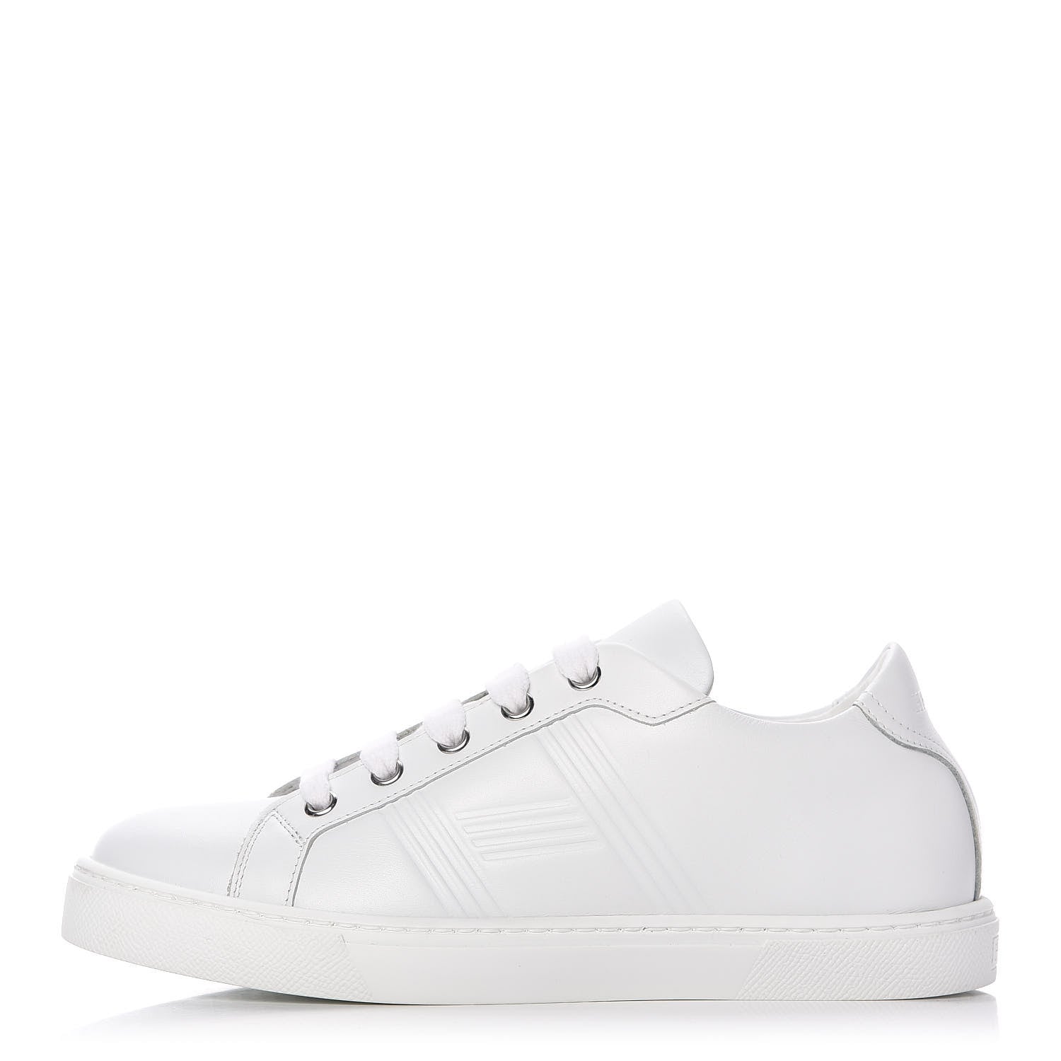 Hermes Calfskin Womens Advantage Sneakers 36.5 White 1 of 9