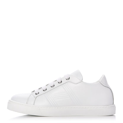 Hermes Calfskin Womens Advantage Sneakers 36.5 White 1 of 9