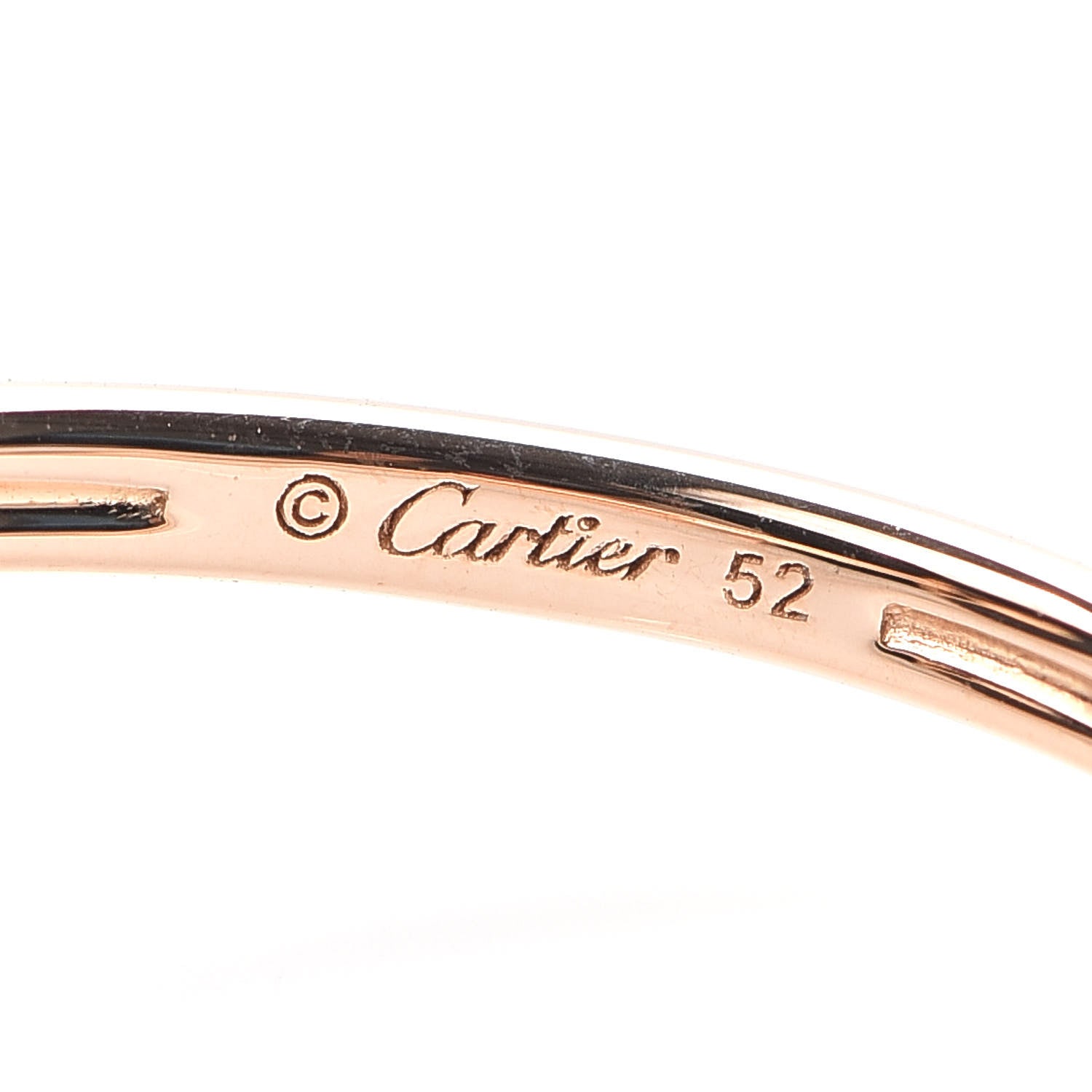 Cartier 18K Pink Gold Diamond Black Onyx Amulette de Ring 52 6 5 of 7