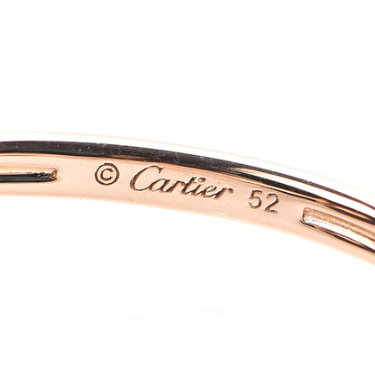 Cartier 18K Pink Gold Diamond Black Onyx Amulette de Ring 52 6 5 of 7