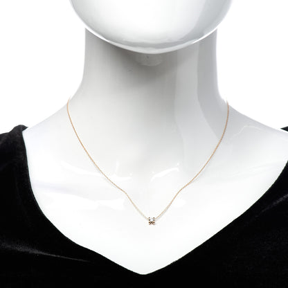 Cartier 18K Pink Gold Diamond .18ct C De Pendant Necklace 2 of 5