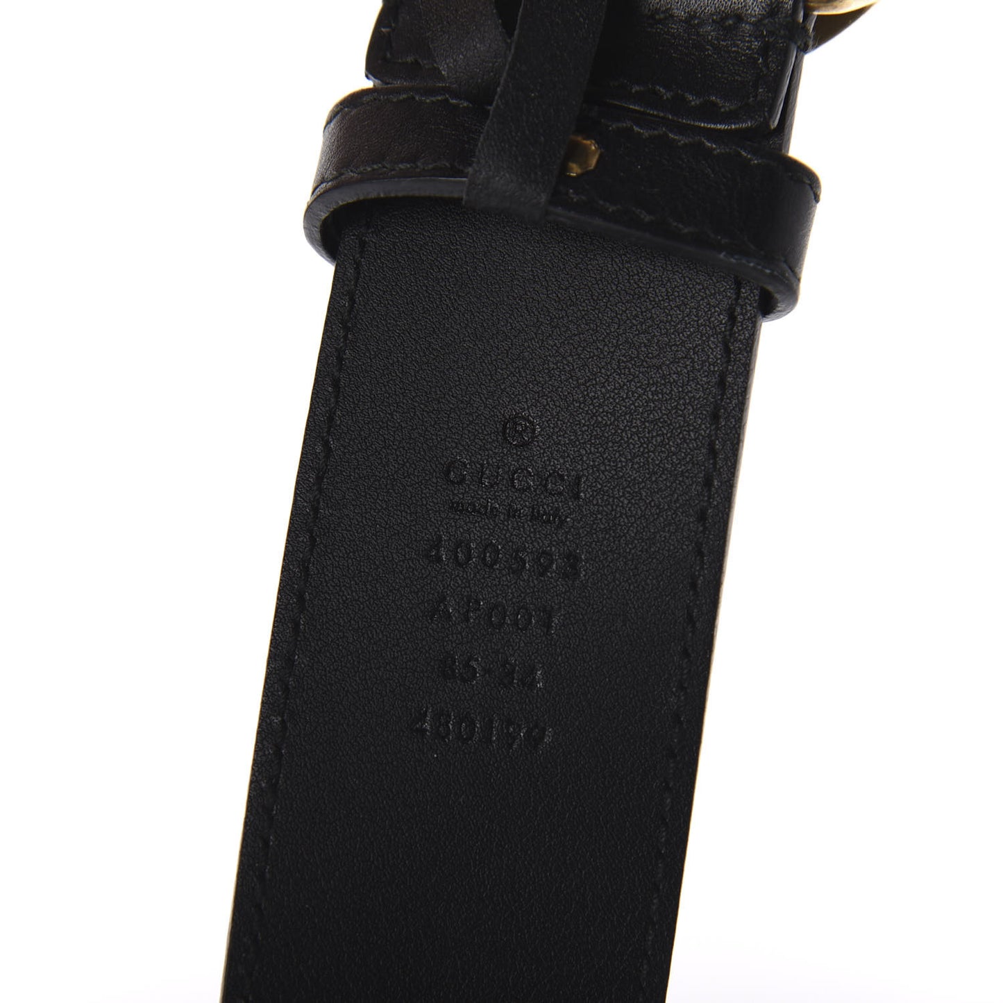 Calfskin Double G 40mm Belt 85 34 Black