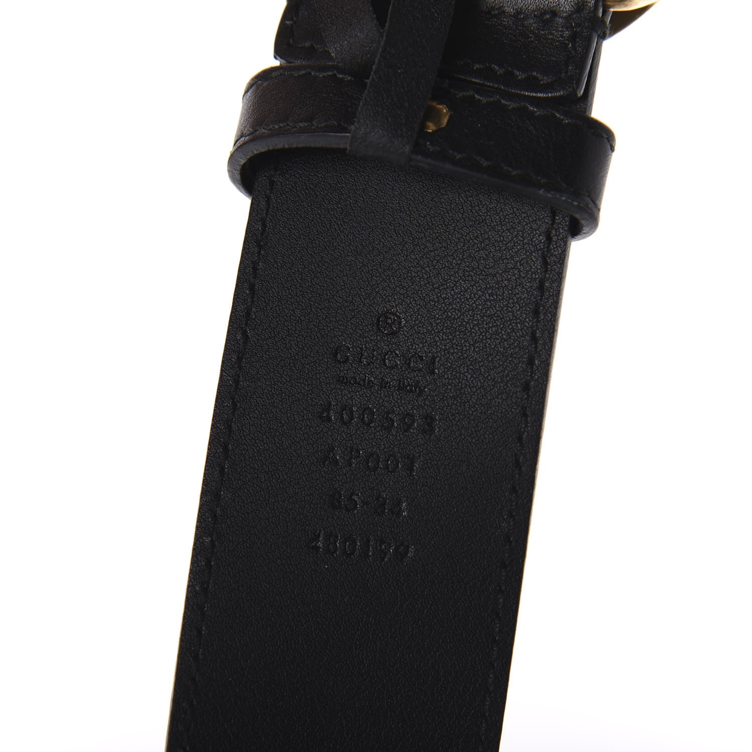 Gucci Calfskin Double G 40mm Belt 85 34 Black 5 of 6