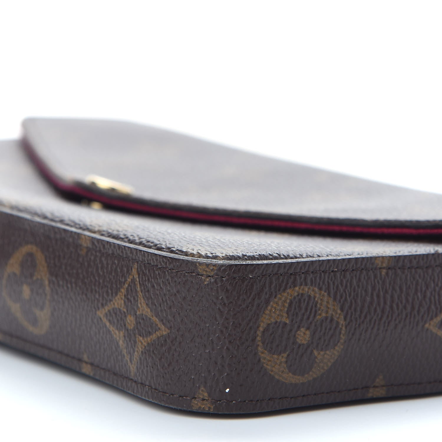 Louis Vuitton Monogram Pochette Felicie Chain Wallet Fuchsia 10 of 10