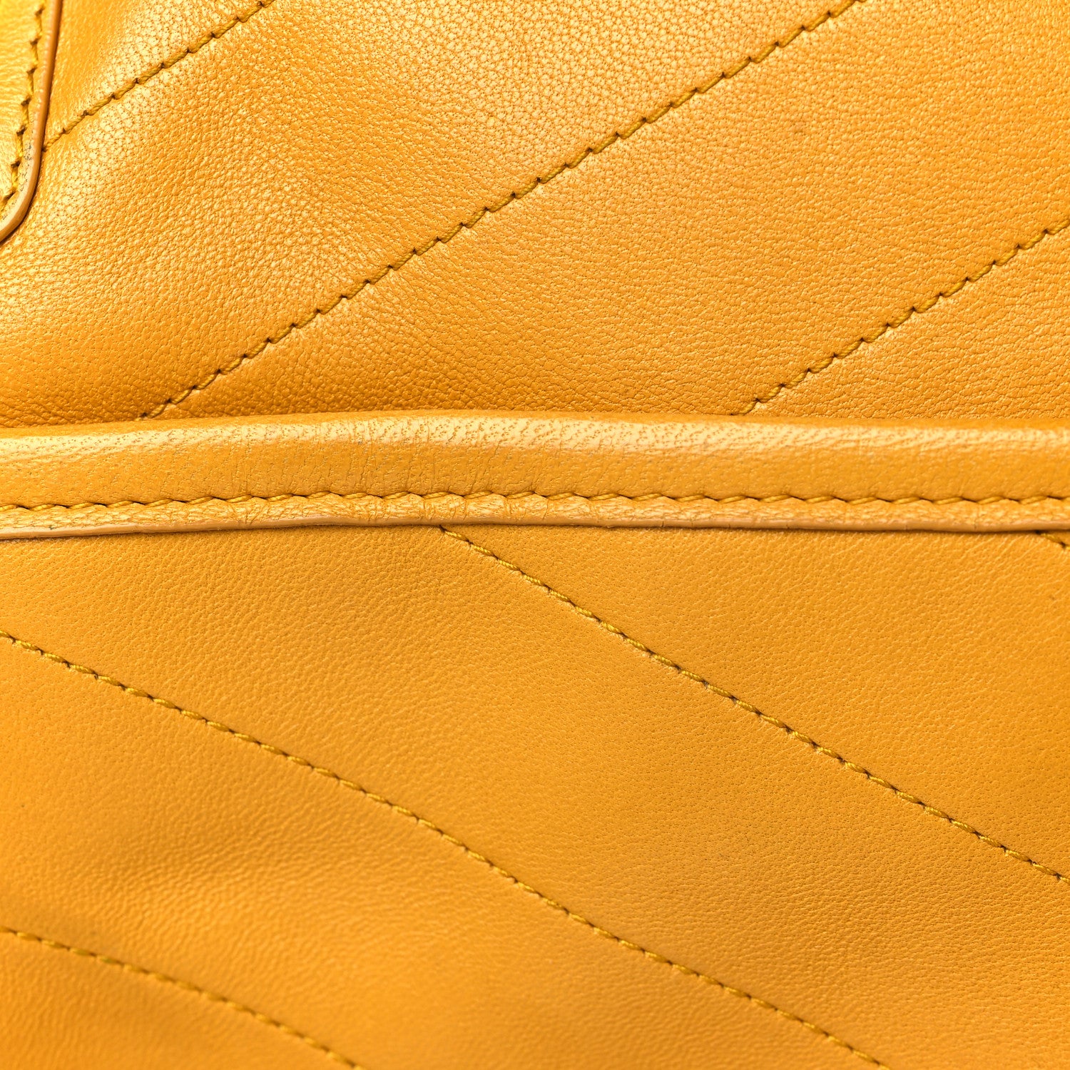 Saint Laurent Lambskin Matelasse Monogram Medium Niki Chain Satchel Yellow 12 of 14