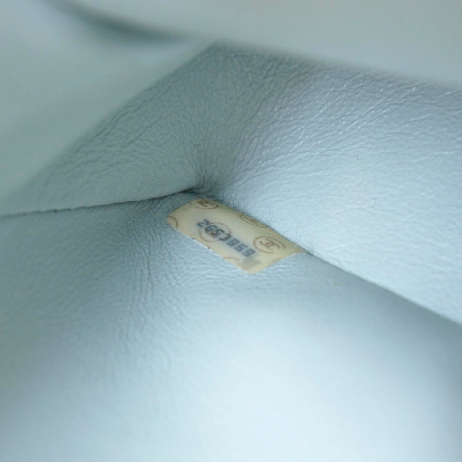 Chanel Lambskin Quilted Medium Double Flap Light Blue 10 of 10