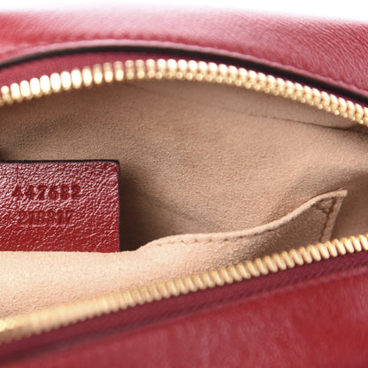 Gucci Monogram Azalea Calfskin Matelasse Diagonal Small GG Marmont Chain Shoulder Bag Beige Ebony New Cherry Red 7 of 11