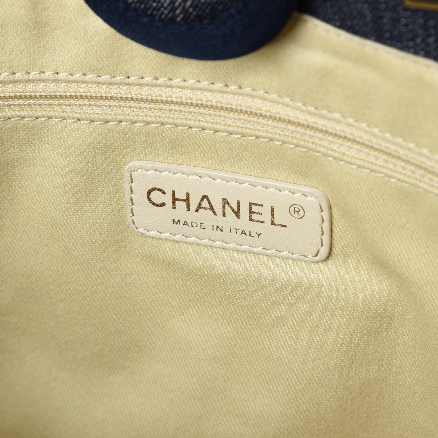 Chanel Denim Small Deauville Tote Dark Blue 6 of 13