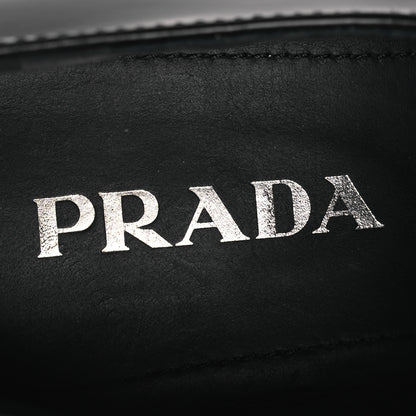 Prada Vernice Triangle 50mm Loafers 39 Black 9 of 11