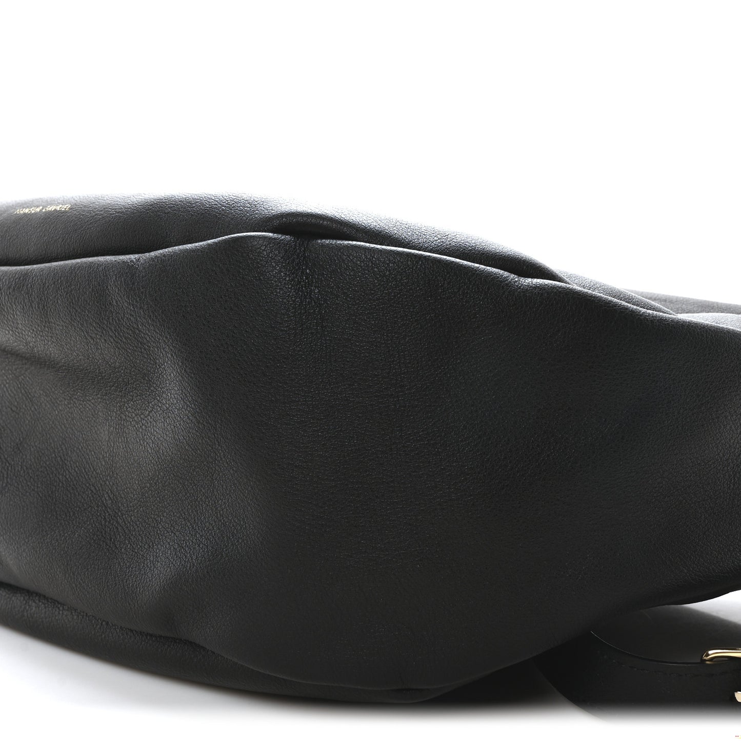 Soft Calfskin Moon Sling Bag Black