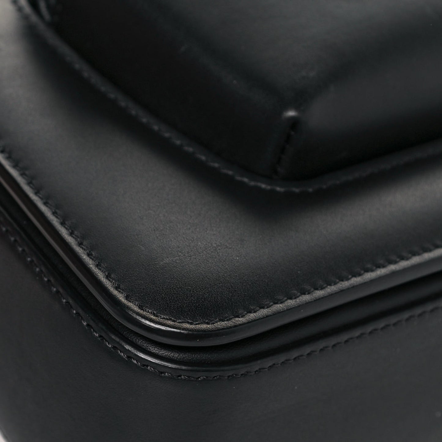 Calfskin Hollywood T Twist Shoulder Bag Black