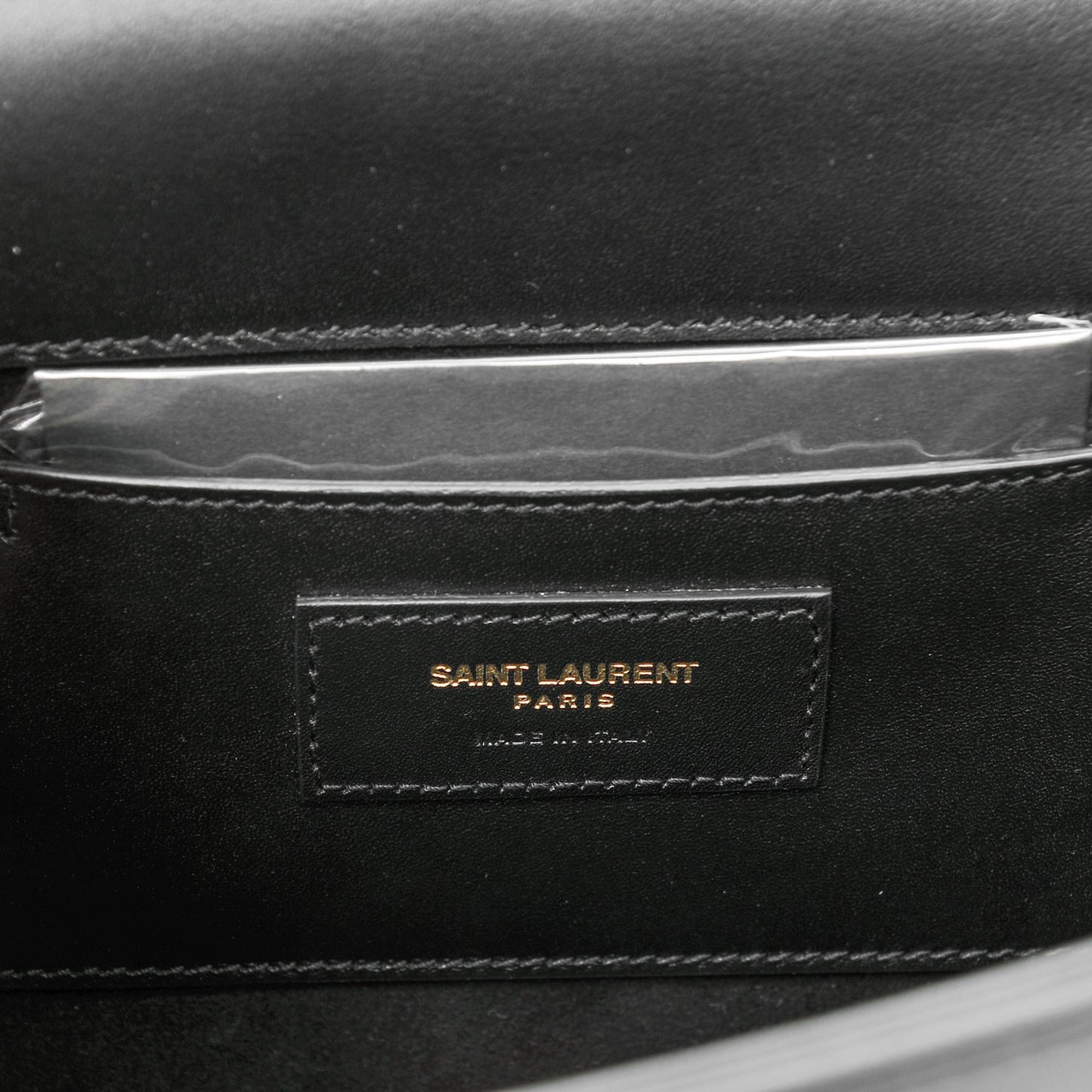 Smooth Calfskin Medium Classic Monogram Kate Tassel Satchel Black