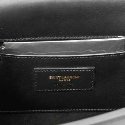 Saint Laurent Smooth Calfskin Medium Classic Monogram Kate Tassel Satchel Black 7 of 8