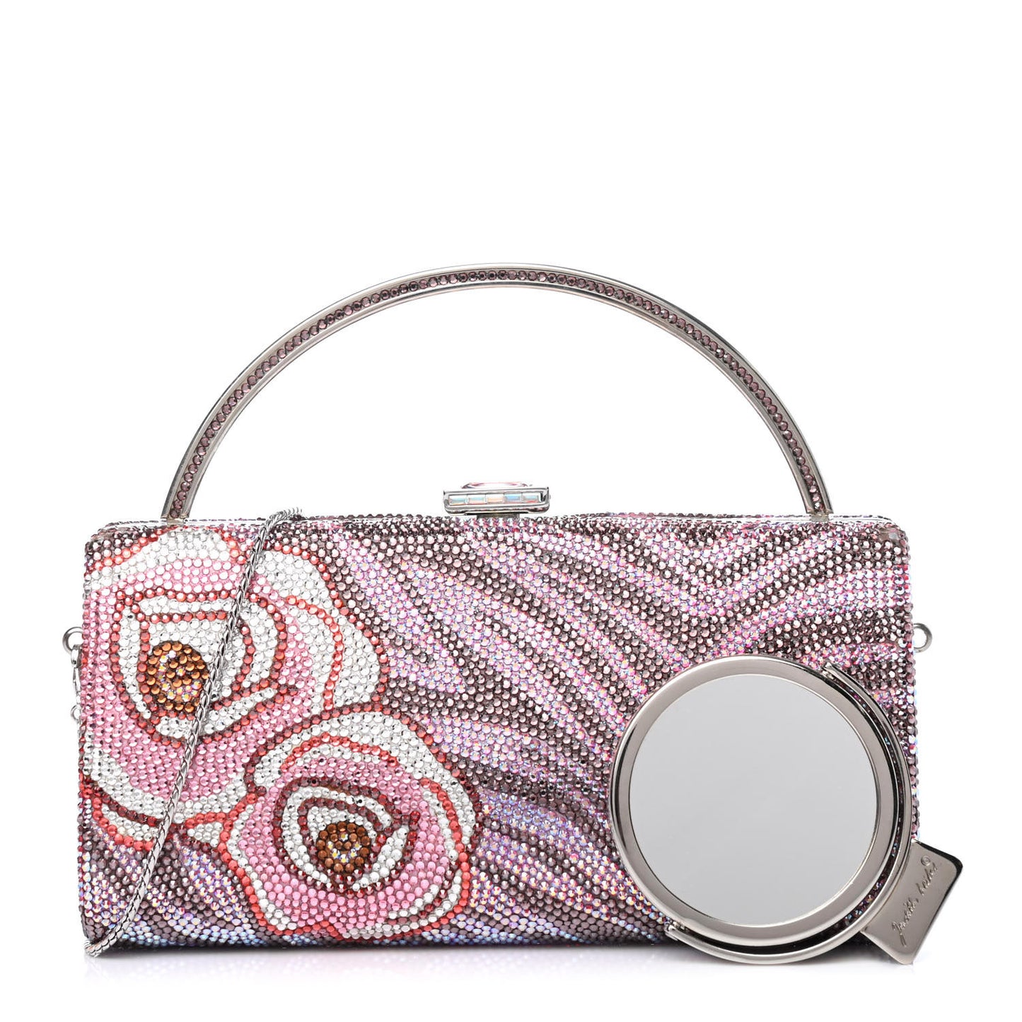 Swarovski Crystal Minaudiere Clutch Multicolor