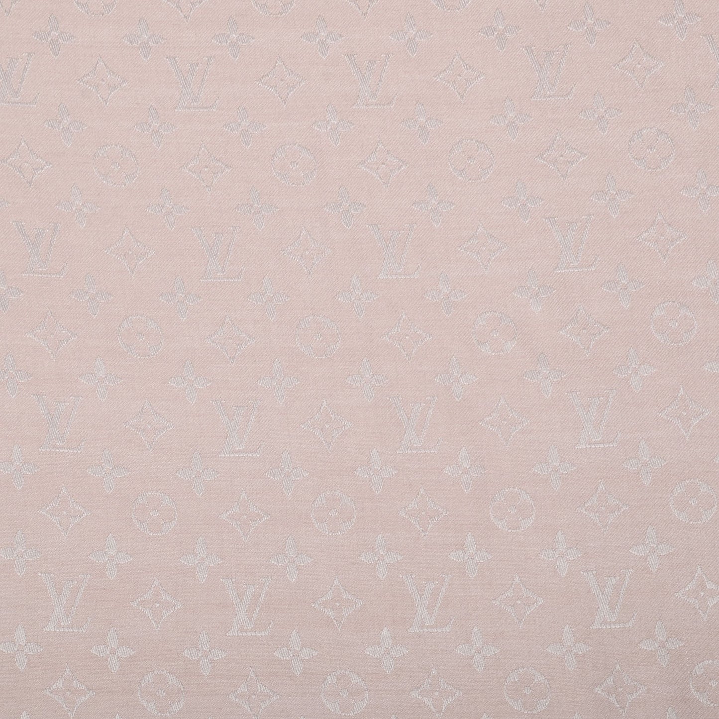 Wool Silk Monogram Shawl Rose