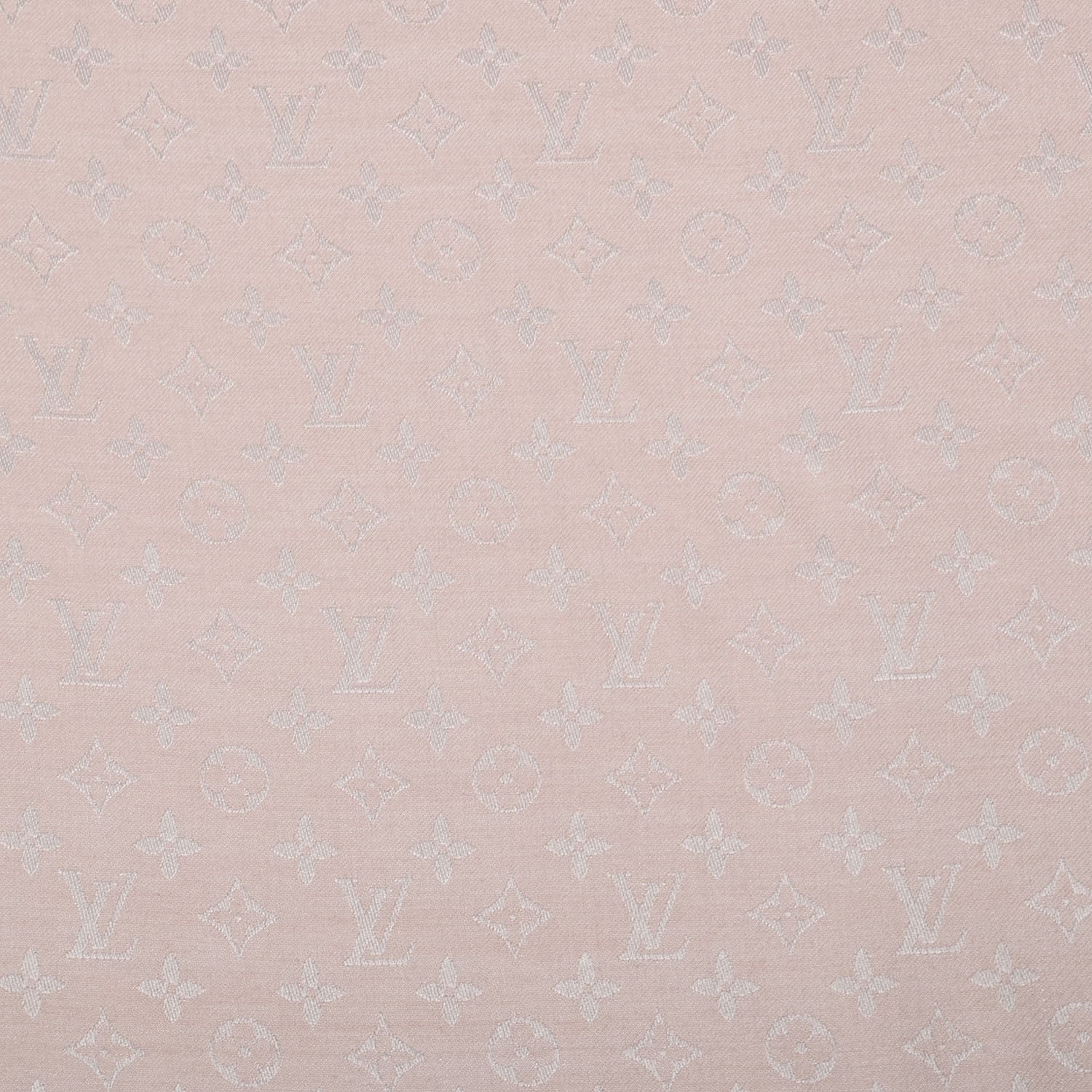 Louis Vuitton Wool Silk Monogram Shawl Rose 1 of 5