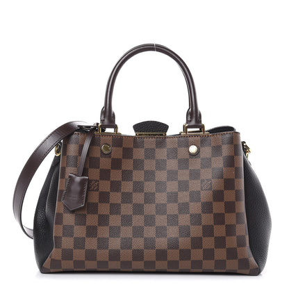 Louis Vuitton Damier Ebene Cuir Taurillon Brittany Black 1 of 9