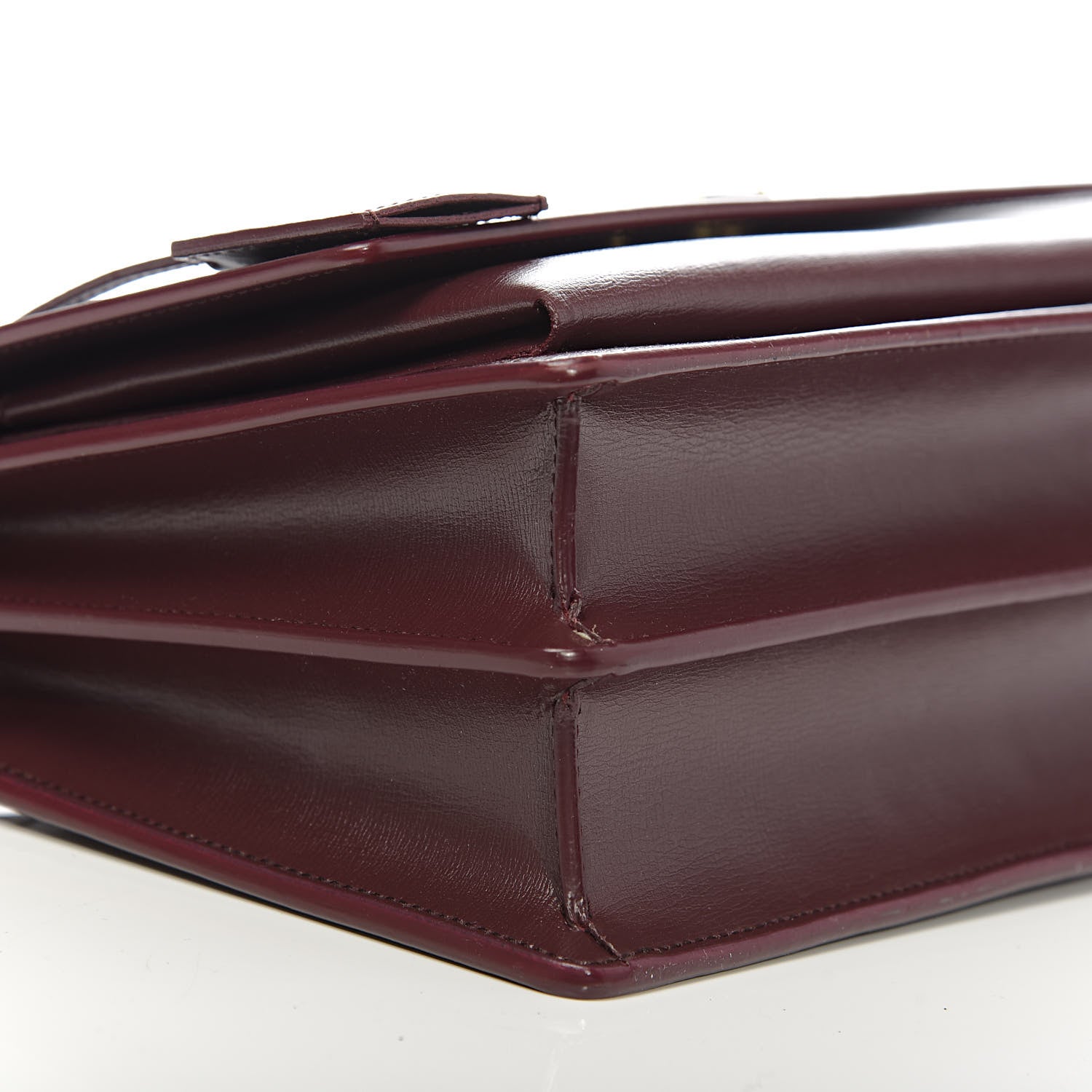 Saint Laurent Calfskin Medium Monogram Sunset Bordeaux 8 of 10