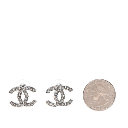 Chanel Ruthenium Crystal Pearl Caviar Earrings 2 of 5