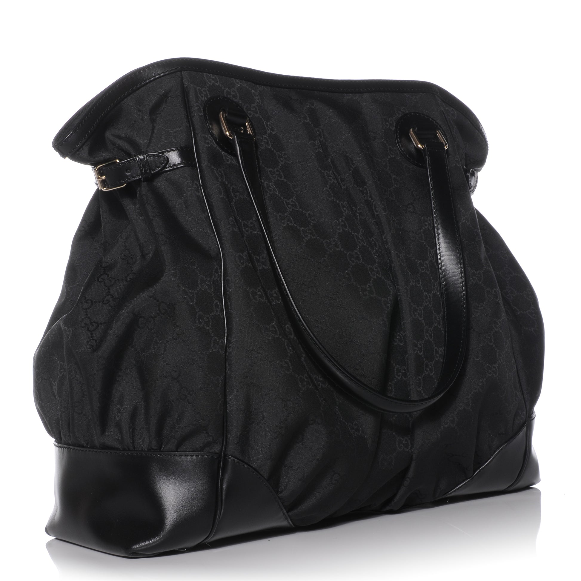 Gucci Nylon Monogram Full Moon Tote Black 3 of 8