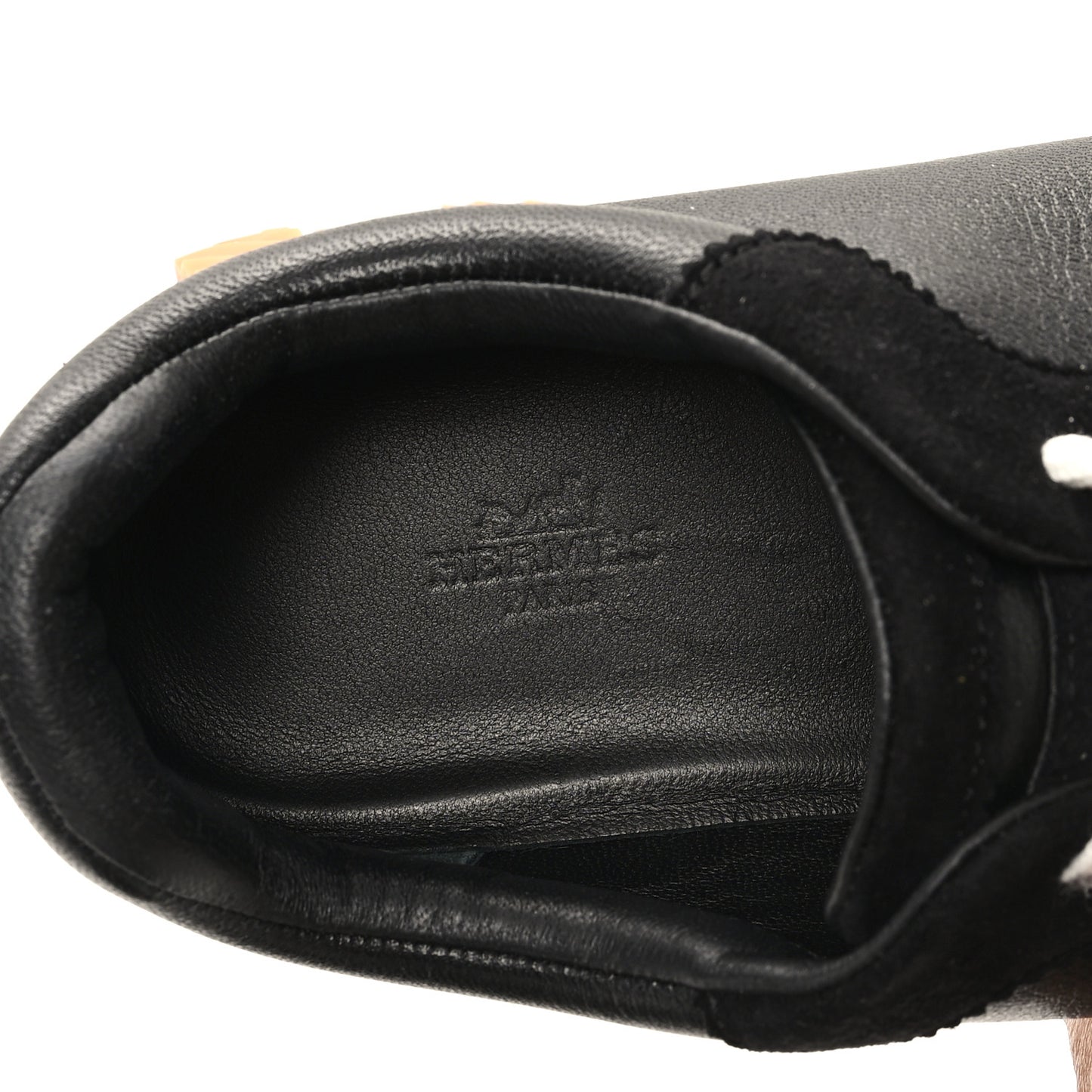 Goatskin Suede Goatskin Bouncing Sneakers 41 Black