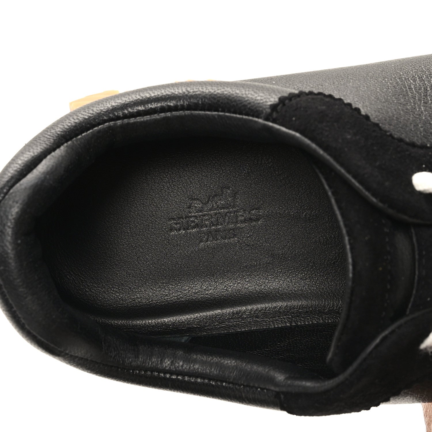 Hermes Goatskin Suede Goatskin Bouncing Sneakers 41 Black 8 of 9