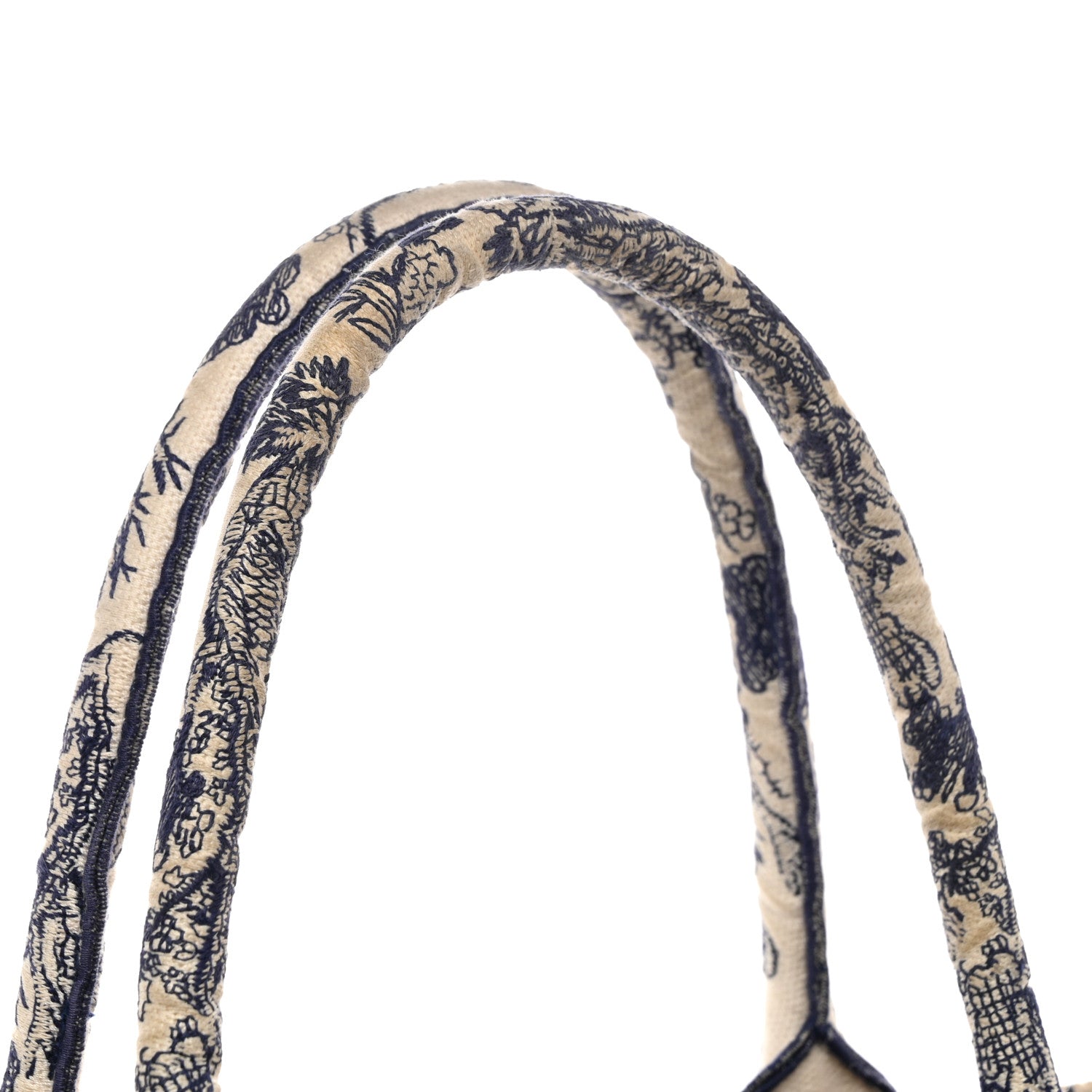 Christian Dior Canvas Embroidered Medium Dioriviera Toile De Jouy Book Tote Blue 12 of 12